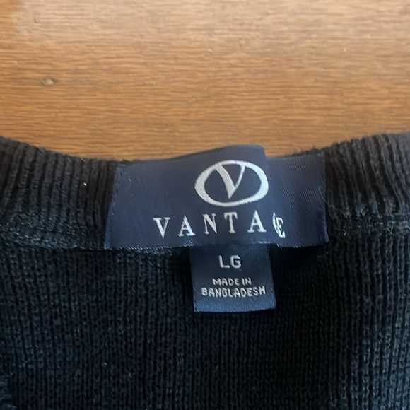 Vantage Acdelco Black Knitted Vest Size L - Picture 7 of 8